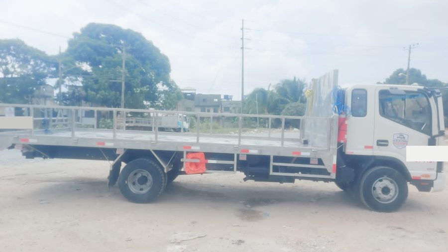 Plataforma lateral para transporte de bines